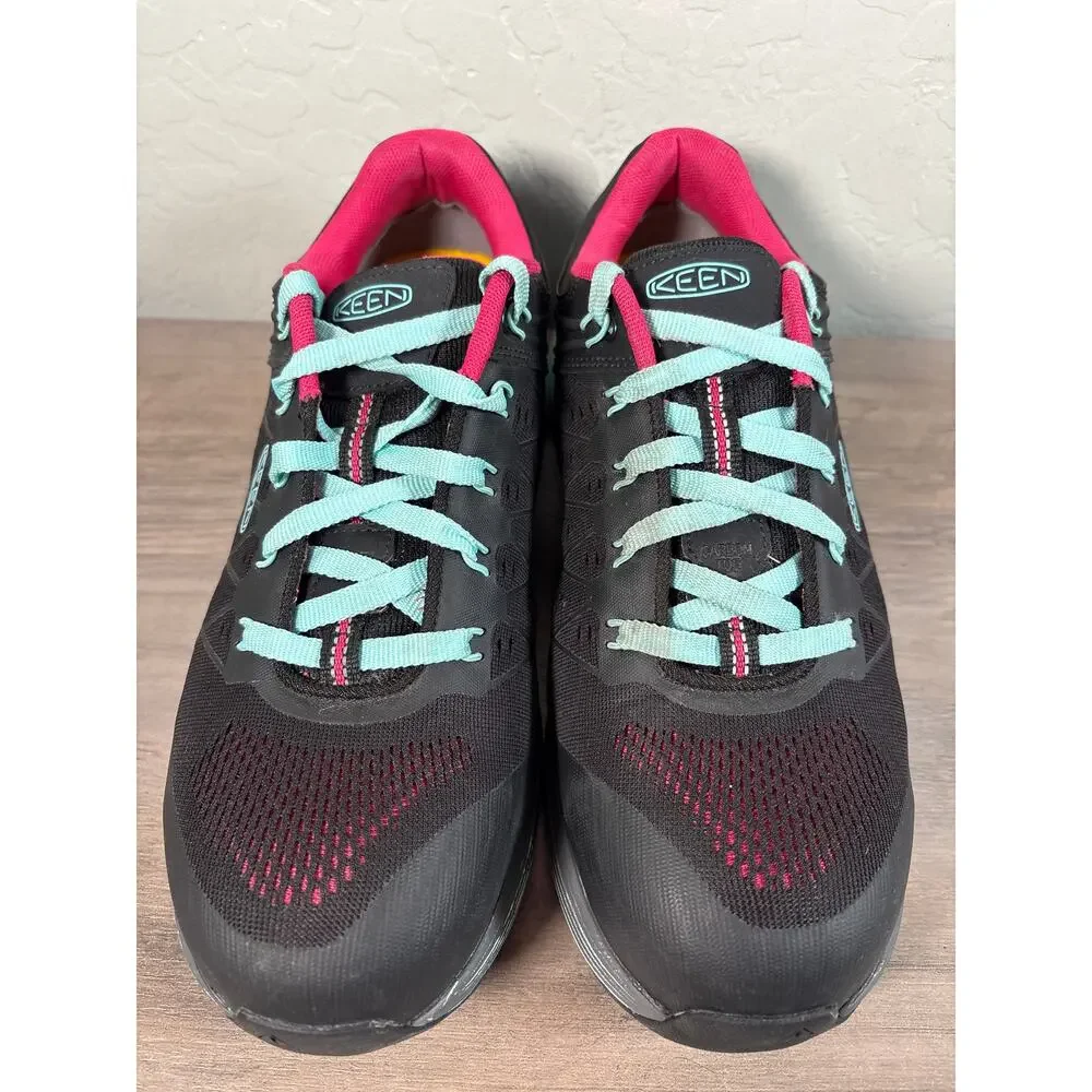KEEN Vista Energy‎ Utility Shoes Women's 11 M Black Teal Pink Work Sneakers
